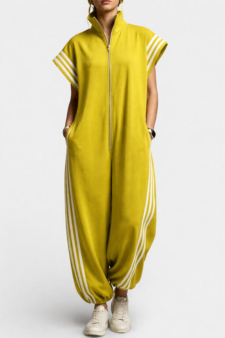 Rózsa | Zip Nyakú Jumpsuit