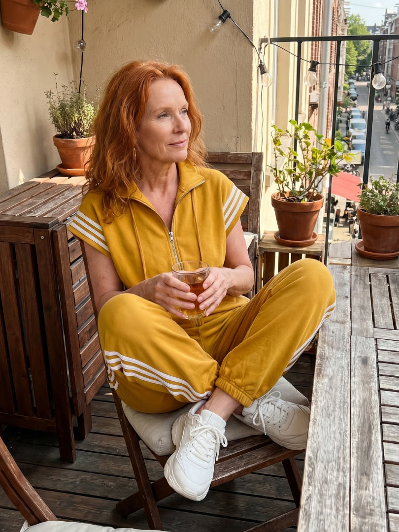 Lark | Striped Front-Zip Jumpsuit
