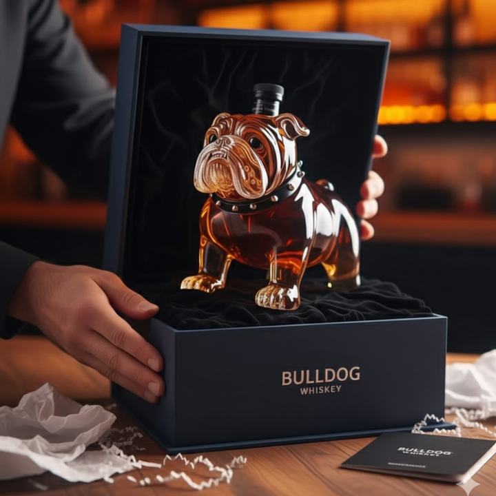 Bulldog Whisky Bottle