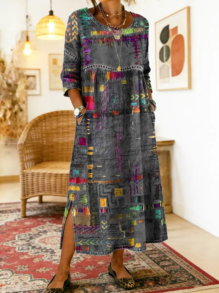 Manuela | Etnikai patchwork farmer ruha