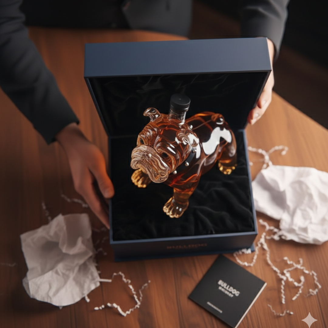 Bulldog Whisky Bottle
