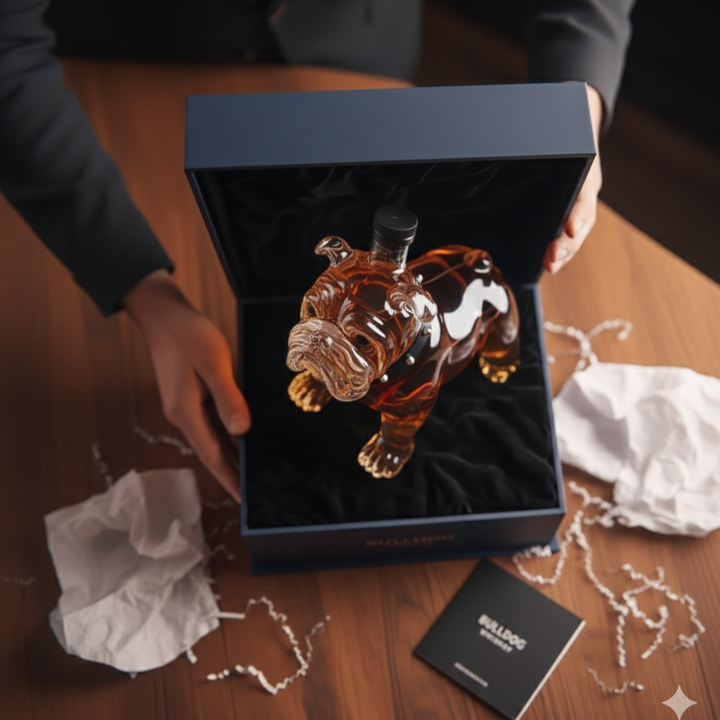 Bulldog Whisky Bottle