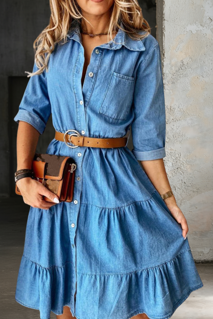 Barbara | Stílusos és Kényelmes Farmer Ruha