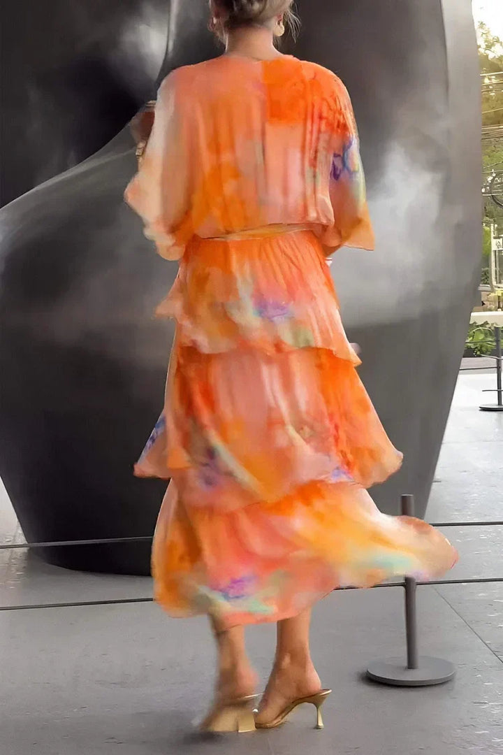 Cassia – Elegáns Chiffon Ruha