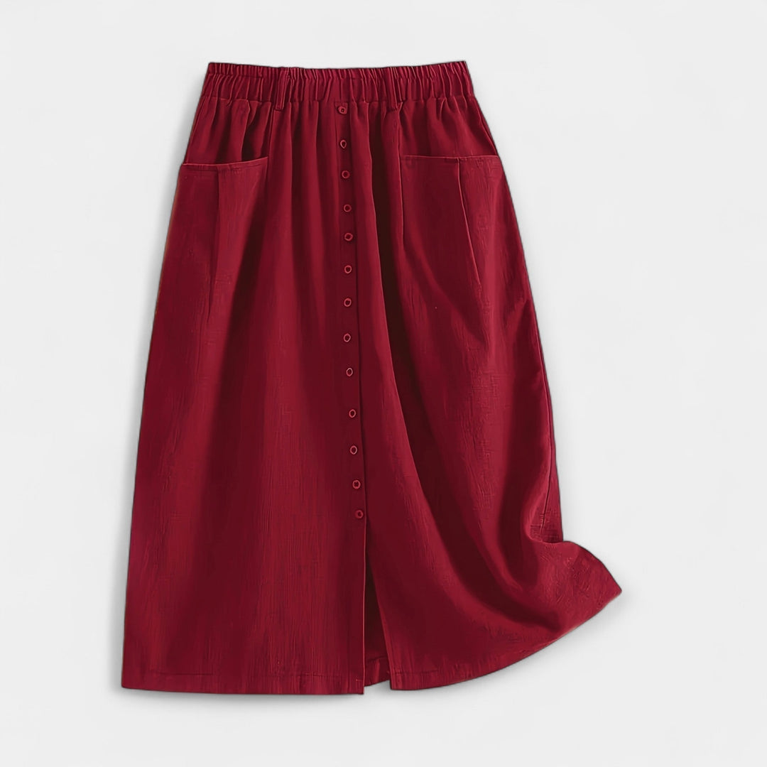 Midi szoknya vintage stílusban