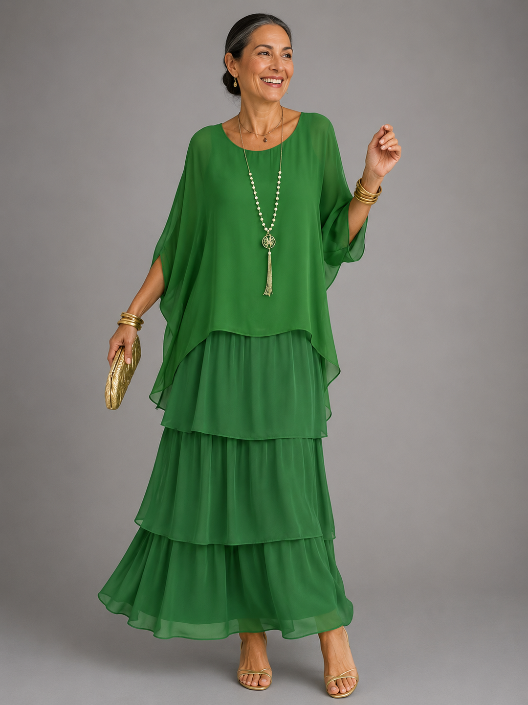 Bea™ | Elegáns, Laza Maxi Ruha