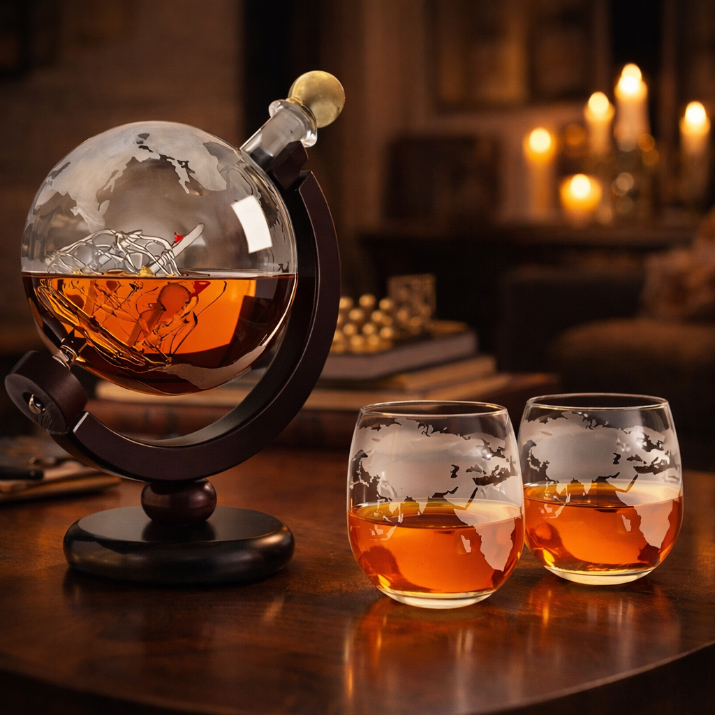Whisky Üvegek – Világ Térkép Kiadás