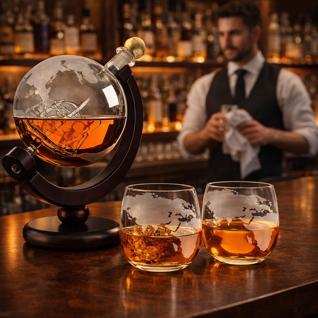 Whisky Dekantáló - Világ Térkép Kiadás
