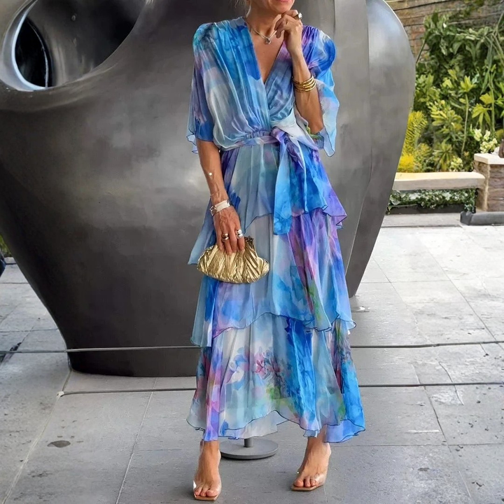 Cassia – Elegáns Chiffon Ruha
