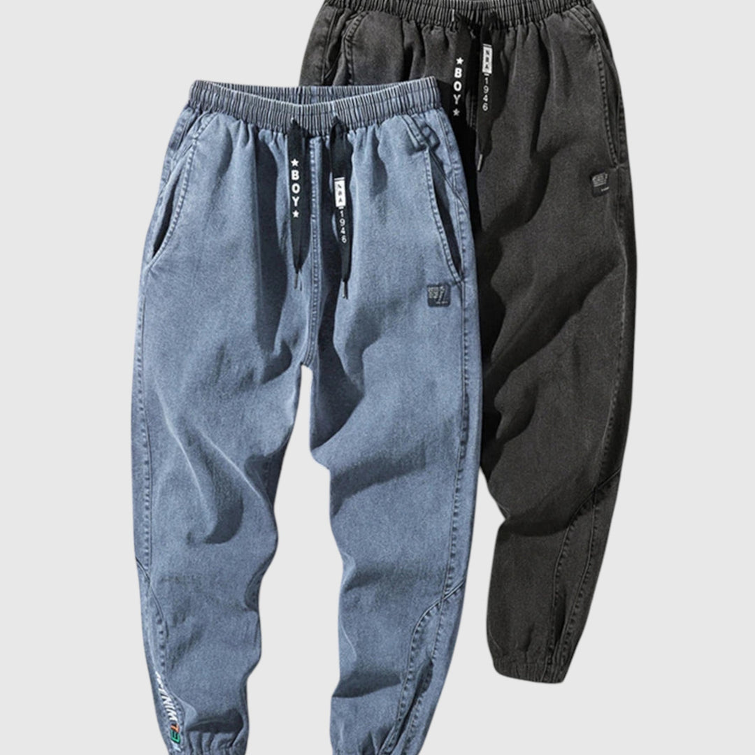 Elegáns farmer jogger nadrág