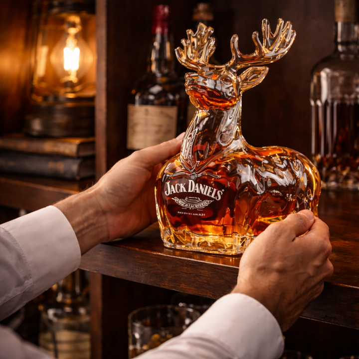 Jack Daniel's Whisky Üveg - Lenyűgöző Rénszarvas Limitált Kiadás