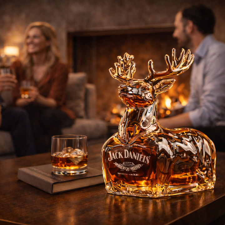 Jack Daniel's Whisky Üveg - Lenyűgöző Rénszarvas Limitált Kiadás