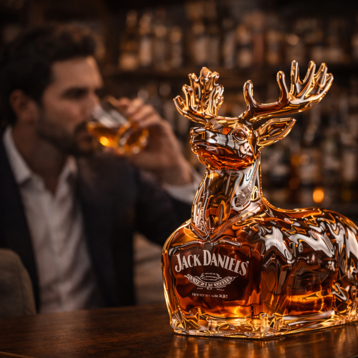 Jack Daniel's Whisky Üveg - Lenyűgöző Rénszarvas Limitált Kiadás