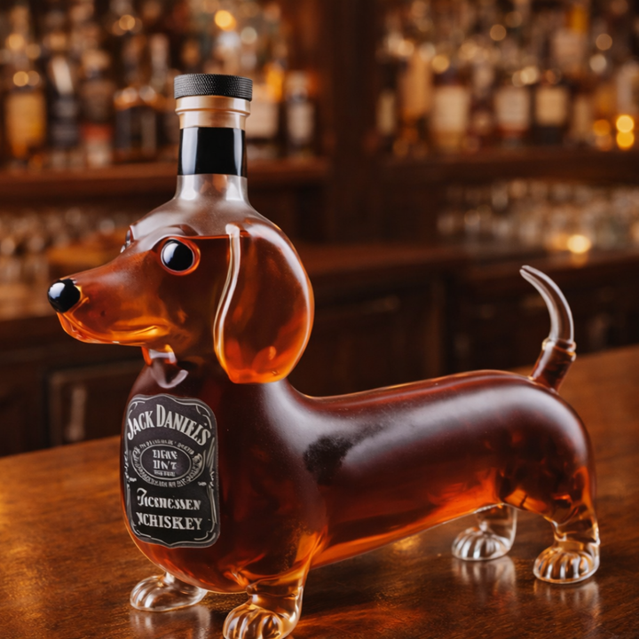 Jack Daniel's Whisky Bottle – Dachshund Edition