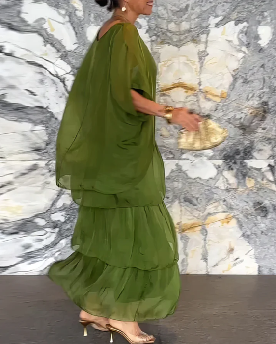 Lara – Elegáns, Hosszú, Laza Stílusú Ruha