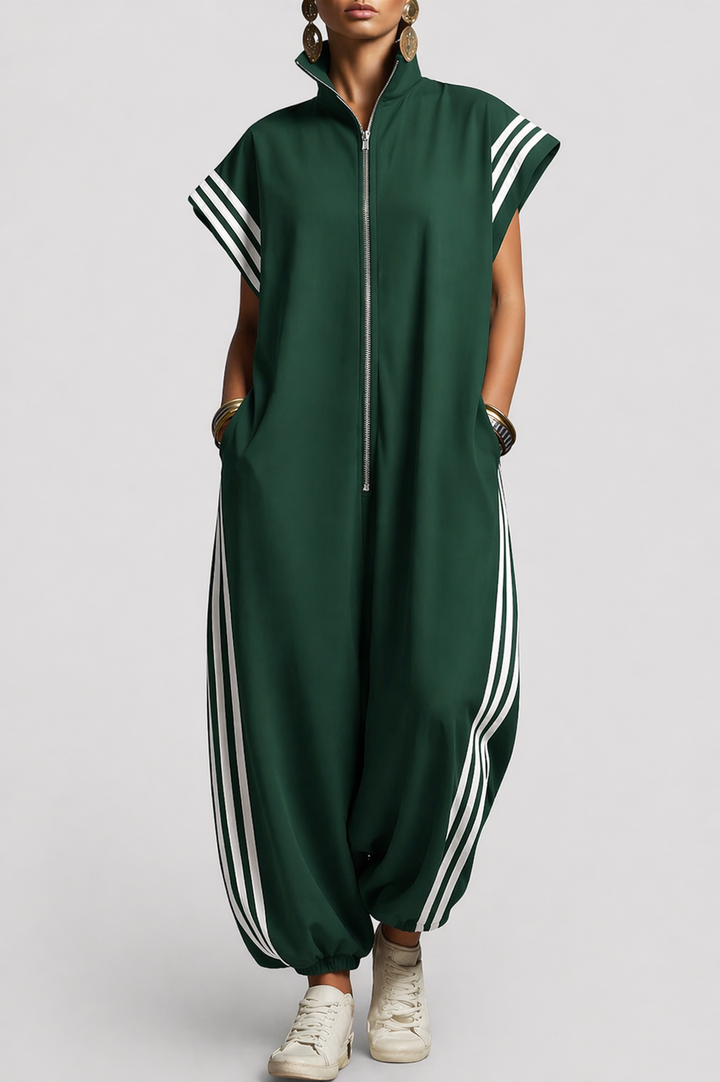 Rózsa | Zip Nyakú Jumpsuit