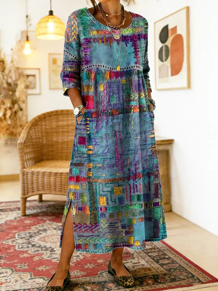 Manuela | Etnikai patchwork farmer ruha