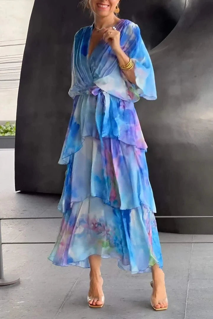 Cassia – Elegáns Chiffon Ruha