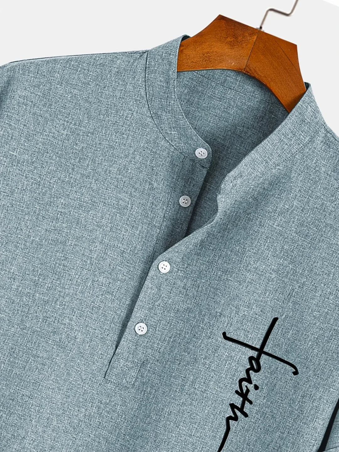 Kristóf™ | Elegáns, rövid ujjú ing álló gallérral