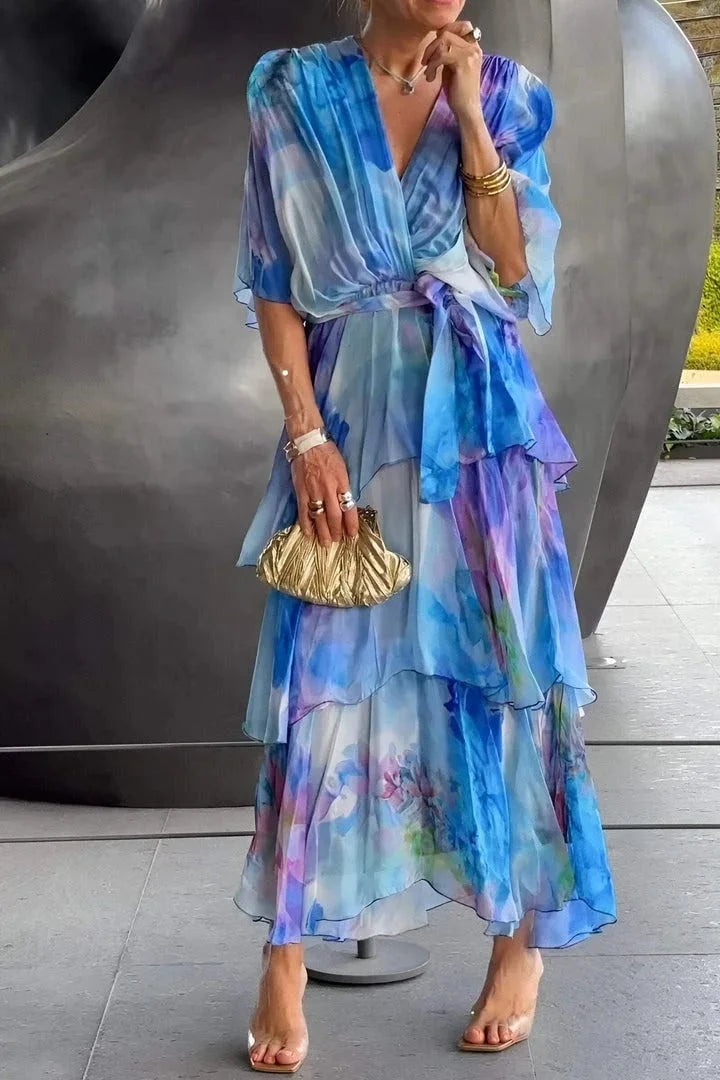 Cassia – Elegáns Chiffon Ruha