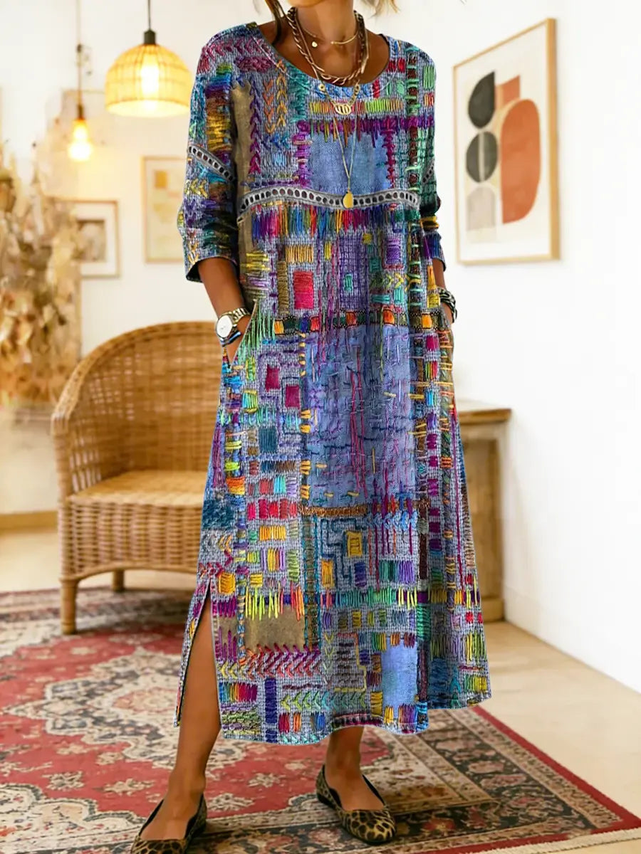 Manuela | Etnikai patchwork farmer ruha