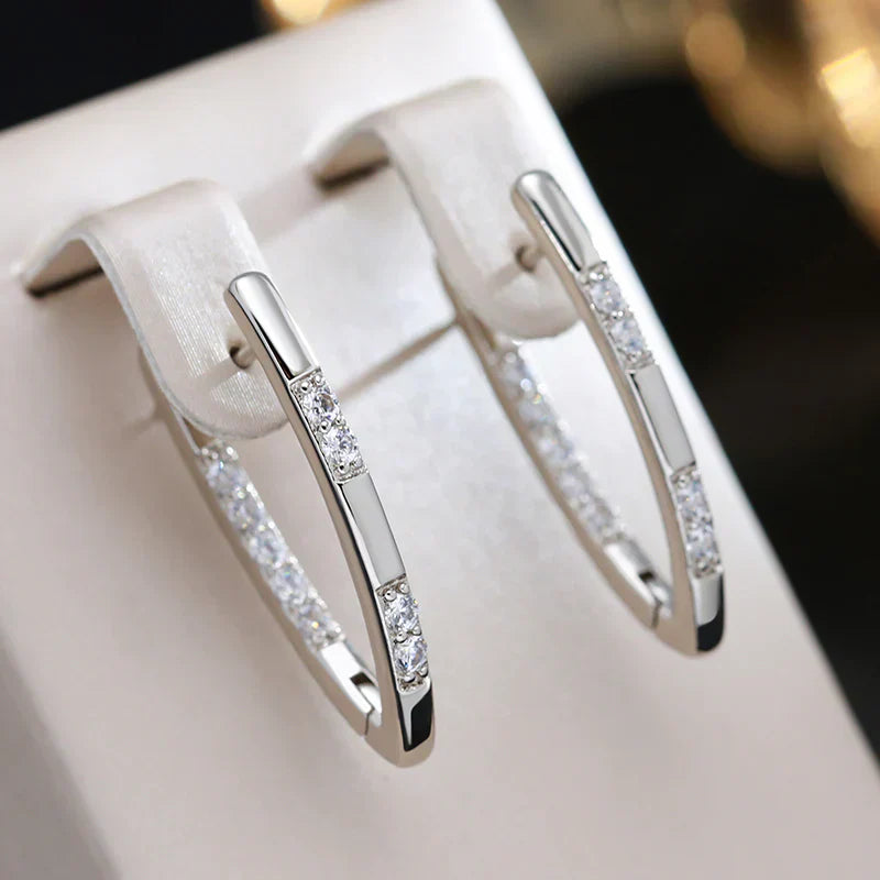 Arany Zirconia Fülbevalók Elegáns Stílusban