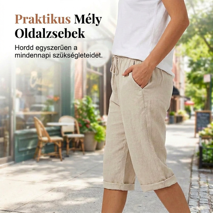 Piroska | Pamut vászon Női Rövidnadrág