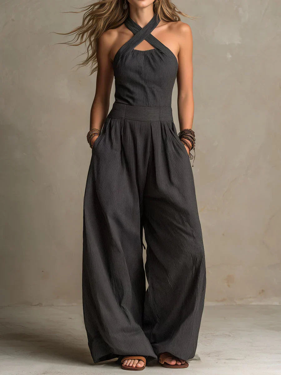Ariana | Elegáns Keresztezett Nyakú Overall