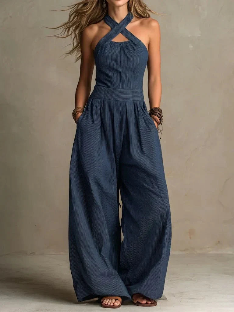 Ariana | Elegáns Keresztezett Nyakú Overall