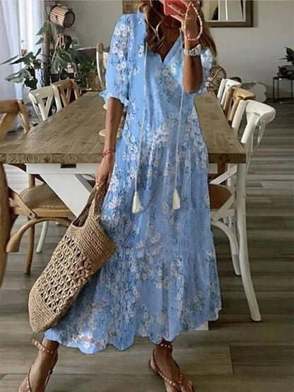 Luna | Könnyed Boho Midi Ruha